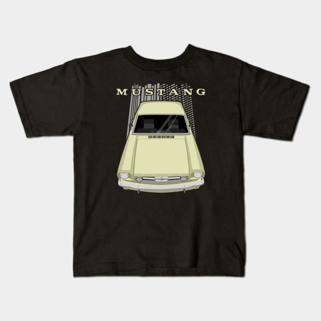 Mustang 1966 - Yellow Kids T-Shirt by V8social